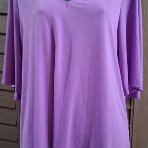 Lavender Short Sleeve Women's Top
